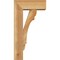 Ekena Millwork Olympic Block Rough Sawn Bracket w/ Offset Brace, Western Red Cedar, 6"W x 14"D x 26"H BKT0604X14X26OLY05RWR - alternate 4